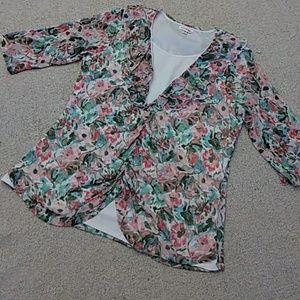 EUC Floral Blouse